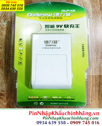 Delipow DLP-K9; Máy sạc pin 9v Delipow DLP-K9 (sạc được 1-2 pin)| Bảo hành 1 năm-CÒN HÀNG 